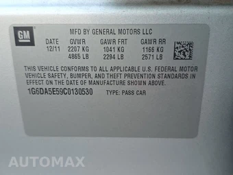 2012 Cadillac CTS Sedan 1SB – miniatura 14