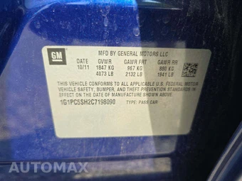 2012 Chevrolet Cruze LS 2LS - miniatura 2