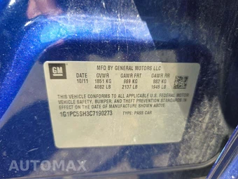 2012 Chevrolet Cruze LS 2LS – miniatura 2