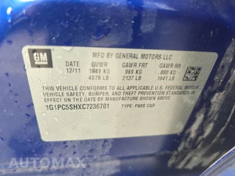 2012 Chevrolet Cruze LS 2LS – miniatura 14