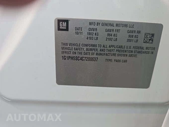 2012 Chevrolet Cruze LTZ 1LZ – miniatura 2