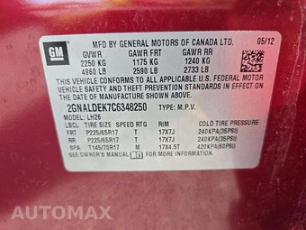 2012 Chevrolet Equinox LT 1LT – miniatura 2