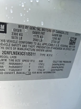 2012 Chevrolet Equinox LT 2LT - miniatura 14