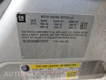 2012 Chevrolet Malibu LT 1LT – miniatura 14