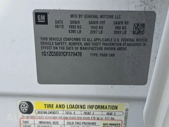 2012 Chevrolet Malibu LT 1LT – miniatura 14