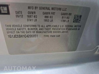 2012 Chevrolet Sonic LT Sedan 2LT – miniatura 5