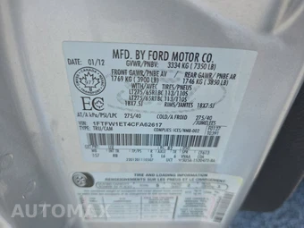 2012 Ford F-150 FX4 Crew Cab Medium Bed – miniatura 14