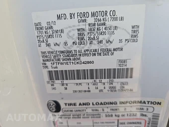 2012 Ford F-150 FX4 Crew Cab Short Bed - miniatura 14