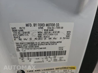 2012 Ford F-150 FX4 Crew Cab Short Bed – miniatura 14