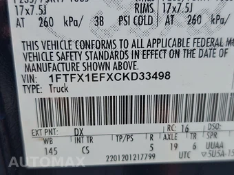 2012 Ford F-150 XL Extended Cab Medium Bed w/Rear Doors - miniatura 14