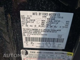 2012 Ford F-150 XLT Crew Cab Short Bed – miniatura 2