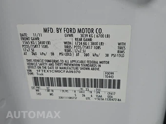 2012 Ford F-150 XLT Extended Cab Medium Bed w/Rear Doors - miniatura 14