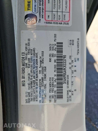 2012 Ford Fusion S – miniatura 5