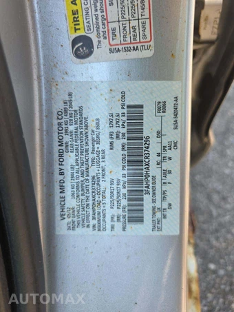 2012 Ford Fusion SE – miniatura 2