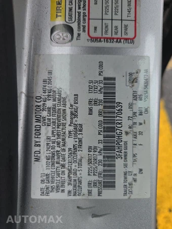 2012 Ford Fusion SE – miniatura 14