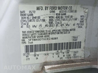 2012 Ford Super Duty F-350 Lariat Crew Cab Long Bed DRW - miniatura 5
