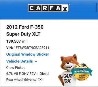 2012 Ford Super Duty F-350 XLT Crew Cab Medium Bed - miniatura 3