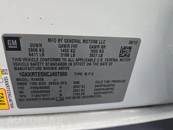 2012 GMC Acadia Denali 5SA – miniatura 15
