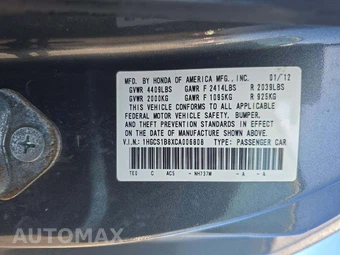 2012 Honda Accord Coupe EX-L – miniatura 2