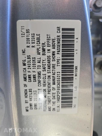2012 Honda Accord Sedan EX-L – miniatura 17
