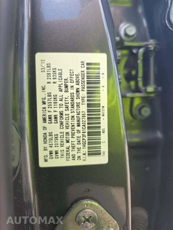2012 Honda Accord Sedan EX-L w/Navigation - miniatura 5