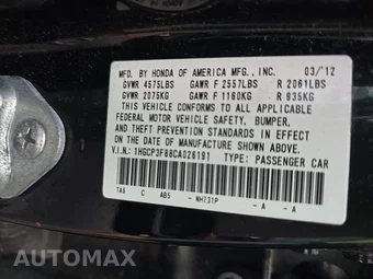 2012 Honda Accord Sedan EX-L w/Navigation - miniatura 14