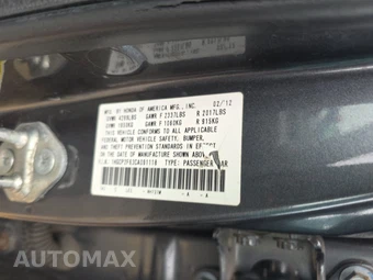 2012 Honda Accord Sedan SE – miniatura 14