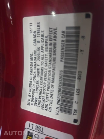 2012 Honda Civic Coupe EX – miniatura 17