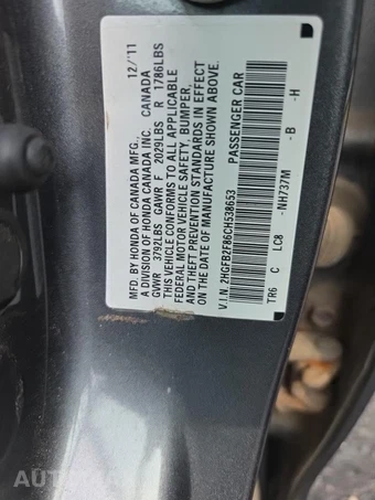 2012 Honda Civic Sedan EX - miniatura 17