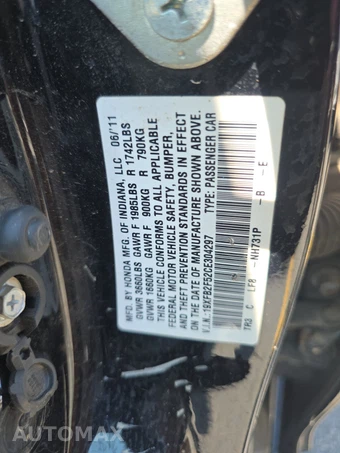 2012 Honda Civic Sedan LX – miniatura 14