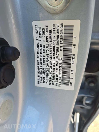 2012 Honda Civic Sedan LX – miniatura 5