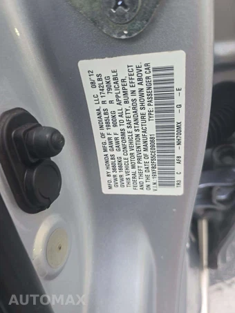 2012 Honda Civic Sedan LX - miniatura 2