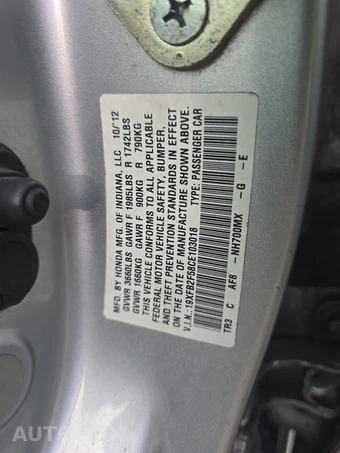 2012 Honda Civic Sedan LX - miniatura 15