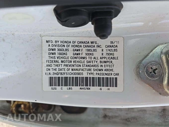 2012 Honda Civic Sedan LX - miniatura 5