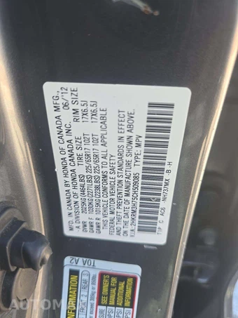 2012 Honda CR-V EX-L w/Navigation - miniatura 2