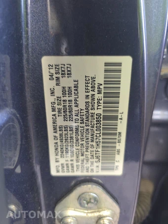2012 Honda Crosstour EX-L – miniatura 14