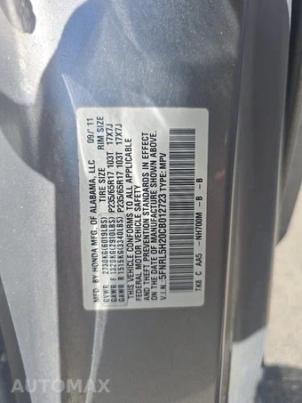 2012 Honda Odyssey LX 118.1" WB - miniatura 15