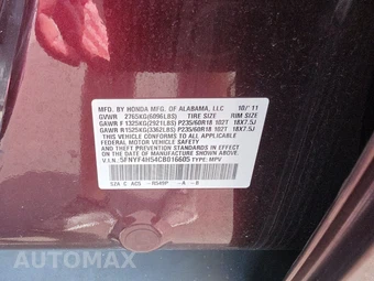 2012 Honda Pilot EX-L – miniatura 15