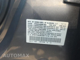2012 Honda Pilot EX-L – miniatura 19
