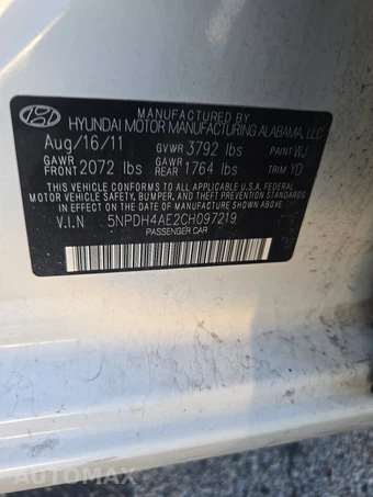 2012 Hyundai Elantra Limited Sedan - miniatura 14