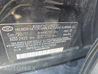 2012 Hyundai Sonata GLS - miniatura 14