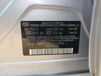 2012 Hyundai Sonata SE - miniatura 5
