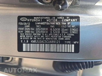 2012 Hyundai Tucson Limited – miniatura 2