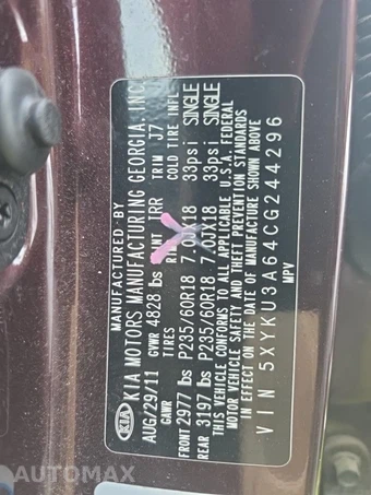 2012 Kia Sorento EX – miniatura 17