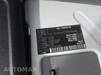2012 Mercedes-Benz Sprinter 3500 Cargo Van High Roof 170.3" WB – miniatura 6
