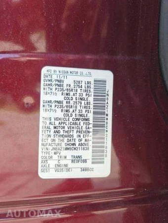 2012 Nissan Murano SL - miniatura 5