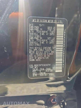 2012 Nissan Quest S 118.1" WB – miniatura 5
