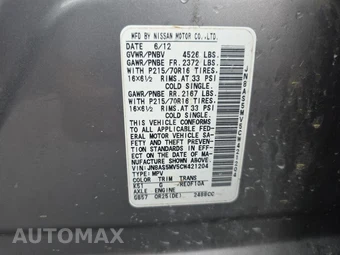 2012 Nissan Rogue S – miniatura 11