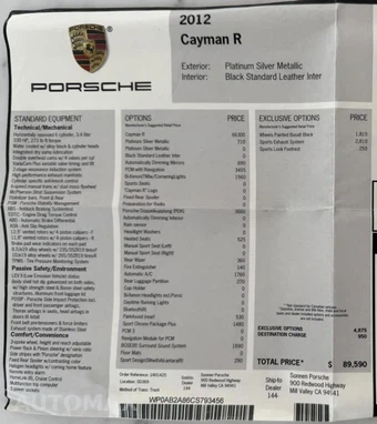 2012 Porsche Cayman R – miniatura 6
