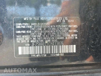 2012 Subaru Forester 2.5X Limited – miniatura 2